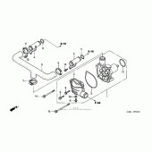 Схема вузла: Водяний насос для Honda GL1500 Valkyrie