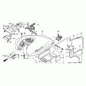 Схема узла: Топливный бак для Honda NRX1800 Valkyrie Rune