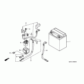 Схема вузла: Акумулятор для Honda XL1000V Varadero