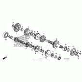 Схема вузла: Трансмісія для Honda CMX250 Rebel