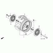 Схема узла: Передние колесо для Honda CBR900RR CBR954RR Fireblade