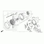 Схема вузла: Headlight (1) для Honda VT750 Shadow Aero