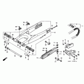 Схема узла: Задний рычаг (Маятник) для Honda CR250