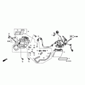 Схема вузла: Abs control unit (CBR600RA) для Honda CBR600