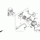 Схема вузла: Intake manifold для Honda VT600 Shadow VLX