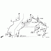 Схема вузла: Front Brake Hose для Honda CB1100