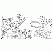 Схема вузла: Бічний обтічник для Honda NRX1800 Valkyrie Rune