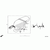 Схема вузла: Сидіння для Honda CTX700