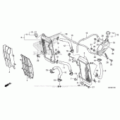 Схема вузла: Радіатор для Honda CRF250 CRF250X