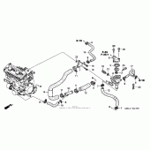 Схема вузла: Термостат для Honda CBR1000 CBR1000RR Fireblade