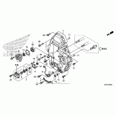 Схема узла: Rear crankcase cover для Honda ST1300 Pan-European