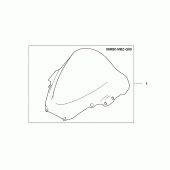 Схема узла: Highwind screen для Honda CB600F Hornet