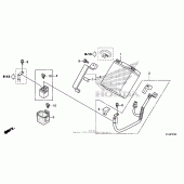 Схема вузла: Акумулятор для Honda CBR250
