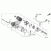 Схема узла: Стартер электрический для Honda VT750 Shadow RS
