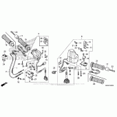 Схема вузла: Пульт управління рульовой для Honda GL1800 Gold Wing F6B Bagger