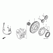 Схема узла: Генератор/ starting clutch для Honda VT750 Shadow A.C.E.