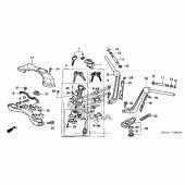 Схема узла: Верхняя траверса & Клипон руля (gl1800/a 05) для Honda GL1800 Gold Wing