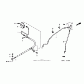 Схема узла: Brake lines для Honda VTX1800