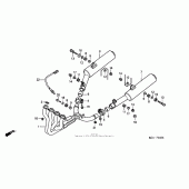 Схема вузла: Вихлопна система для Honda CBR1100XX Blackbird