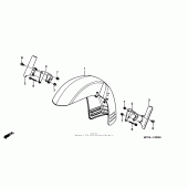 Схема вузла: Переднє крило для Honda VTX1800