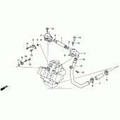 Схема вузла: Water pipe для Honda VFR750F Interceptor