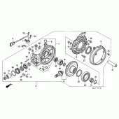Схема узла: Приводной редуктор (ST1100A) для Honda ST1100 Pan-European