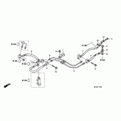 Схема узла: Задний тормозной шланг (ST1300) для Honda ST1300 Pan-European