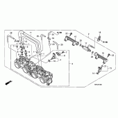 Схема вузла: Дросельна заслонка для Honda CBF1000
