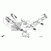 Схема вузла: Pedal (2) для Honda VT1300 Interstate