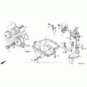 Схема вузла: Масляний насос & Піддон для Honda CBR1000 CBR1000RR Fireblade