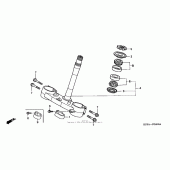 Схема вузла: Рульова траверса для Honda CR250