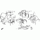 Схема вузла: Cowl для Honda NX250