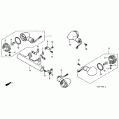 Схема узла: Поворотники для Honda VT1100 Shadow Aero