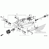 Схема вузла: Задній важіль (Маятник) для Honda VT1300 Sabre