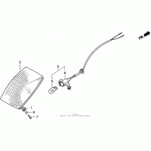 Схема вузла: Задній ліхтар (Стоп-сигнал) для Honda XR250