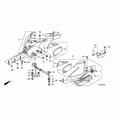 Схема узла: Перед. side cowl для Honda CBF150