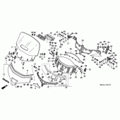 Схема узла: Windscreen (2) для Honda GL1800 Gold Wing
