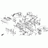 Схема вузла: Рама для Honda CBR600 CBR600F2