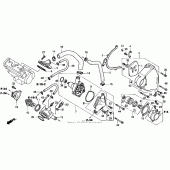 Схема вузла: Water pump 98-03 для Honda CBR1100XX Blackbird