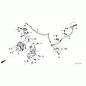 Схема вузла: Задній гальмівний шланг для Honda NSA700 DN-01