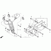 Схема вузла: Задній амортизатор для Honda CBR600 CBR600F Smokin Joe s Edition