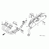Схема узла: Выхлопная система для Honda CB600F Hornet
