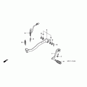 Схема вузла: Педаль (Лапка) для Honda FMX650