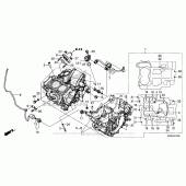 Схема вузла: Картер двигуна для Honda CBR500 CBR500R