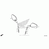 Схема вузла: Mirror для Honda CTX700