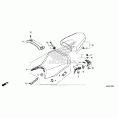 Схема вузла: Сидіння для Honda CBR500 CBR500R