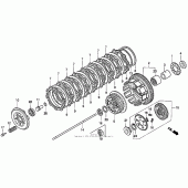 Схема вузла: Зчеплення для Honda VF750 Magna