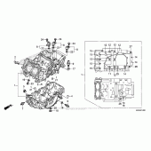 Схема узла: Картер двигателя для Honda NC700