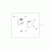 Схема вузла: Pannier set для Honda XL700V Transalp