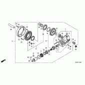 Схема вузла: Final driven gear для Honda VT750 Shadow Aero